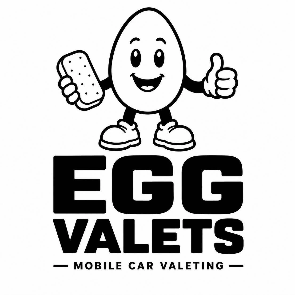 Egg Valets mascot logo
